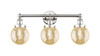 INNOVATIONS 616-3W-PN-G208-6 Beacon 3-Light Bath Vanity Light Polished Nickel