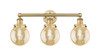 INNOVATIONS 616-3W-BB-G208-6 Beacon 3-Light Bath Vanity Light Brushed Brass