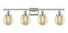 INNOVATIONS 916-4W-PN-G208-6 Beacon 4-Light Bath Vanity Light Polished Nickel
