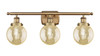 INNOVATIONS 916-3W-BB-G208-6 Beacon 3-Light Bath Vanity Light Brushed Brass