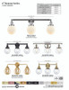 INNOVATIONS 916-3W-BB-G208-6 Beacon 3-Light Bath Vanity Light Brushed Brass