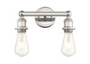 INNOVATIONS 616-2W-PN-G128-8 Athens 2-Light Bath Vanity Light Polished Nickel