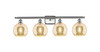 INNOVATIONS 516-4W-SN-G128-8 Athens 4-Light Bath Vanity Light Brushed Satin Nickel