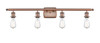 INNOVATIONS 516-4W-AC-G128-8 Athens 4-Light Bath Vanity Light Antique Copper