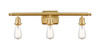 INNOVATIONS 516-3W-SG-G128-8 Athens 3-Light Bath Vanity Light Satin Gold