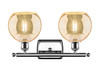 INNOVATIONS 516-2W-PC-G128-8 Athens 2-Light Bath Vanity Light Polished Chrome