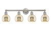 INNOVATIONS 616-4W-SN-G128-6 Athens 4-Light Bath Vanity Light Brushed Satin Nickel