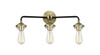 INNOVATIONS 284-3W-BAB Beacon 3-Light Bath Vanity Light Black Antique Brass