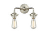 INNOVATIONS 284-2W-SN Beacon 2-Light Bath Vanity Light Brushed Satin Nickel