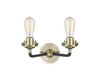 INNOVATIONS 284-2W-BAB Beacon 2-Light Bath Vanity Light Black Antique Brass