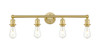 INNOVATIONS 616-4W-SG-G559-8SDY Bridal Veil 4-Light Bath Vanity Light Satin Gold