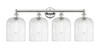 INNOVATIONS 616-4W-PN-G559-8SDY Bridal Veil 4-Light Bath Vanity Light Polished Nickel