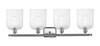 INNOVATIONS 516-4W-SN-G559-8SDY Bridal Veil 4-Light Bath Vanity Light Brushed Satin Nickel