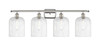 INNOVATIONS 516-4W-PN-G559-8SDY Bridal Veil 4-Light Bath Vanity Light Polished Nickel