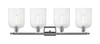 INNOVATIONS 516-4W-PC-G559-8SDY Bridal Veil 4-Light Bath Vanity Light Polished Chrome