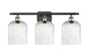 INNOVATIONS 516-3W-BAB-G559-8SDY Bridal Veil 3-Light Bath Vanity Light Black Antique Brass