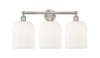 INNOVATIONS 616-3W-SN-G559-8GWH Bridal Veil 3-Light Bath Vanity Light Brushed Satin Nickel