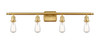 INNOVATIONS 516-4W-SG-G559-8GWH Bridal Veil 4-Light Bath Vanity Light Satin Gold