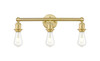 INNOVATIONS 616-3W-SG-G559-8CL Bridal Veil 3-Light Bath Vanity Light Satin Gold