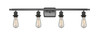 INNOVATIONS 516-4W-OB-G559-8CL Bridal Veil 4-Light Bath Vanity Light Oil Rubbed Bronze