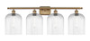 INNOVATIONS 516-4W-BB-G559-8CL Bridal Veil 4-Light Bath Vanity Light Brushed Brass