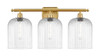 INNOVATIONS 516-3W-SG-G559-8CL Bridal Veil 3-Light Bath Vanity Light Satin Gold