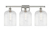 INNOVATIONS 516-3W-PN-G559-8CL Bridal Veil 3-Light Bath Vanity Light Polished Nickel