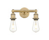 INNOVATIONS 616-2W-BB-G559-8BL Bridal Veil 2-Light Bath Vanity Light Brushed Brass