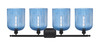 INNOVATIONS 516-4W-BK-G559-8BL Bridal Veil 4-Light Bath Vanity Light Matte Black
