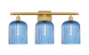 INNOVATIONS 516-3W-SG-G559-8BL Bridal Veil 3-Light Bath Vanity Light Satin Gold