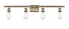 INNOVATIONS 516-4W-AB-G557-8BL Vaz 4-Light Bath Vanity Light Antique Brass