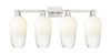 INNOVATIONS 716-4W-SN-G484-7OP Brookhaven Flute 4-Light Bath Vanity Light Brushed Satin Nickel