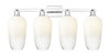 INNOVATIONS 716-4W-PC-G484-7OP Brookhaven Flute 4-Light Bath Vanity Light Polished Chrome
