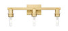 INNOVATIONS 716-3W-SG-G484-7OP Brookhaven Flute 3-Light Bath Vanity Light Satin Gold