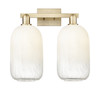 INNOVATIONS 716-2W-CB-G482-7OP Brookhaven Cloche 2-Light Bath Vanity Light Champagne Bronze