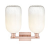 INNOVATIONS 716-2W-AC-G482-7OP Brookhaven Cloche 2-Light Bath Vanity Light Antique Copper
