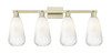 INNOVATIONS 716-4W-AB-G480-6OP Brookhaven Almond 4-Light Bath Vanity Light Antique Brass