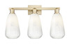 INNOVATIONS 716-3W-CB-G480-6OP Brookhaven Almond 3-Light Bath Vanity Light Champagne Bronze