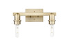 INNOVATIONS 716-2W-CB-G480-6OP Brookhaven Almond 2-Light Bath Vanity Light Champagne Bronze