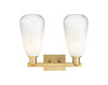 INNOVATIONS 716-2W-BB-G480-6OP Brookhaven Almond 2-Light Bath Vanity Light Brushed Brass
