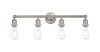INNOVATIONS 616-4W-SN-G122C-8CL Athens 4-Light Bath Vanity Light Satin Nickel