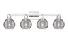 INNOVATIONS 716-4W-PC-G1213-6SM Athens Deco Swirl 4-Light Bath Vanity Light Polished Chrome