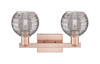 INNOVATIONS 716-2W-AC-G1213-6SM Athens Deco Swirl 2-Light Bath Vanity Light Antique Copper