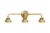 INNOVATIONS 288-3W-SG Nouveau 2 3-Light Bath Vanity Light Satin Gold