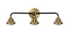 INNOVATIONS 288-3W-BAB Nouveau 2 3-Light Bath Vanity Light Black Antique Brass