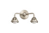 INNOVATIONS 288-2W-SN Nouveau 2 2-Light Bath Vanity Light Brushed Satin Nickel