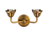 INNOVATIONS 288-2W-BB Nouveau 2 2-Light Bath Vanity Light Brushed Brass