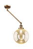 INNOVATIONS 237-BB-G208-10 Beacon 1-Light Swing Arm Brushed Brass
