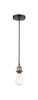 INNOVATIONS 616-1P-BAB-NBD2-16-NAT Natural Ballston Dome 1-Light Mini Pendant Black Antique Brass