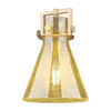 INNOVATIONS 411-1SS-BB-G411-8ME Newton Cone 1-Light Mini Pendant Brushed Brass